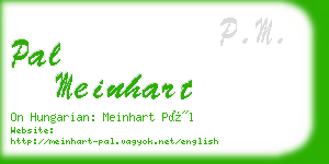 pal meinhart business card